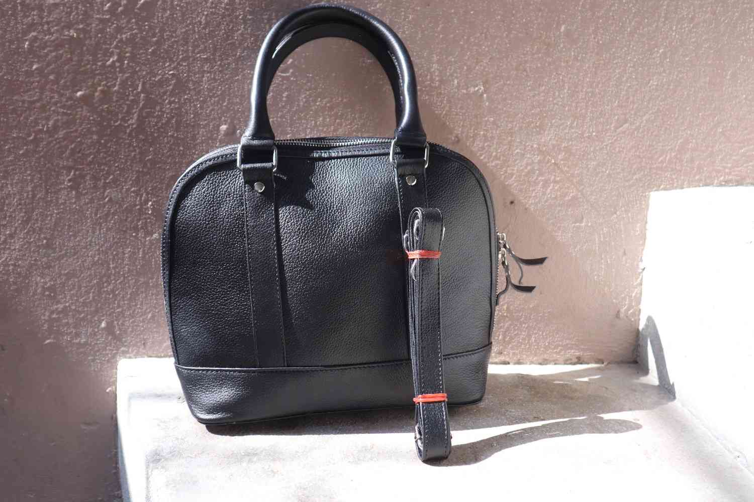 Classic Cowhide Tote Bag - Women Top Handle Handbag Leather Lovers