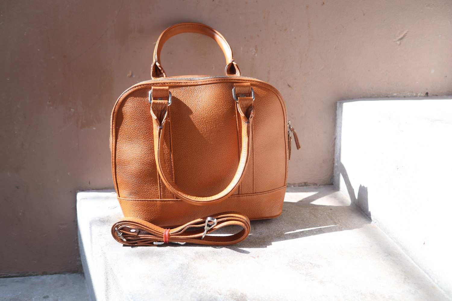 Classic Cowhide Tote Bag - Women Top Handle Handbag Leather Lovers